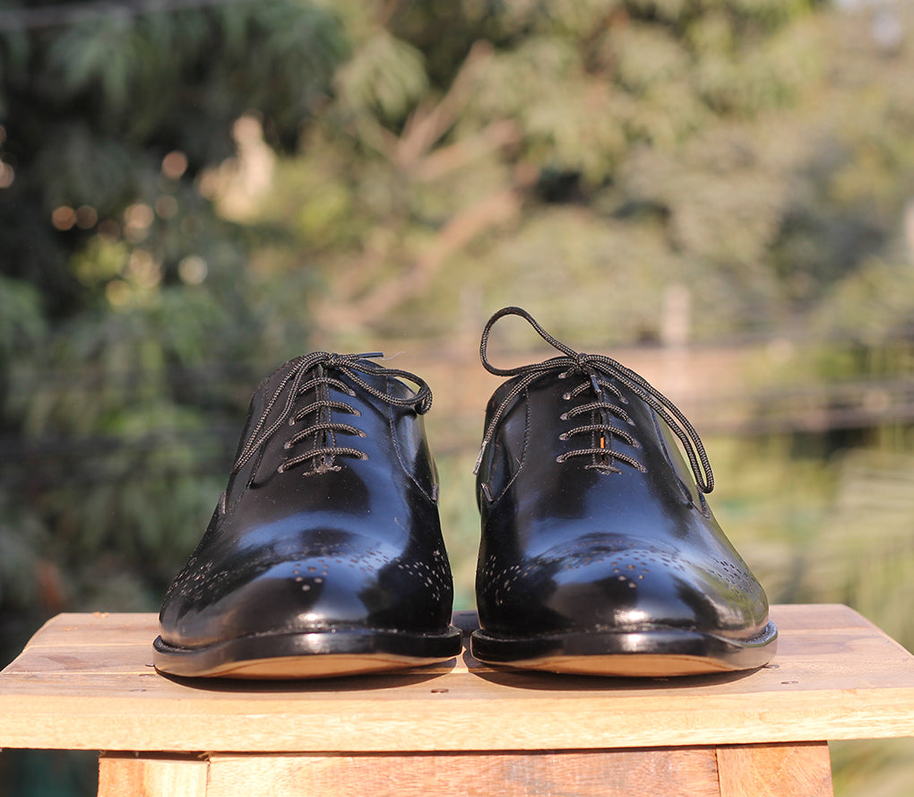 Men's Elegant Leather Oxford Brogue