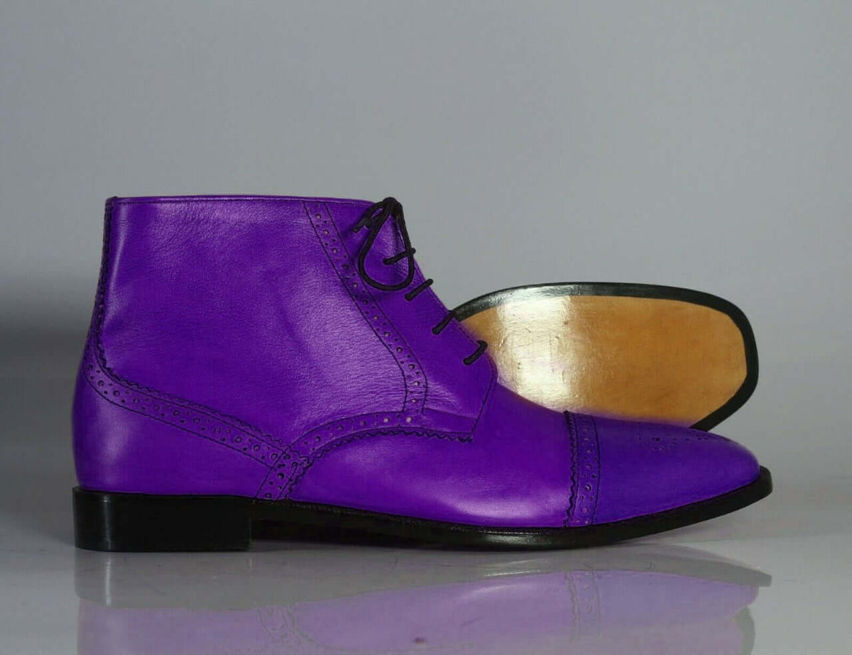 purple chukka boots