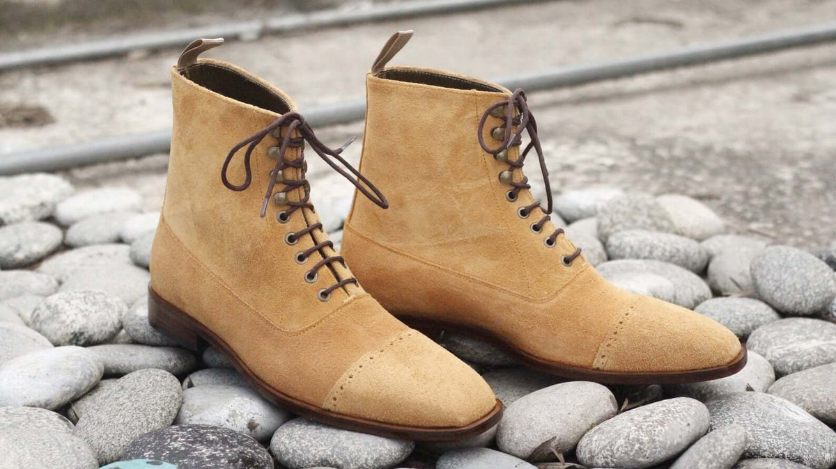 Designer suede boots sale