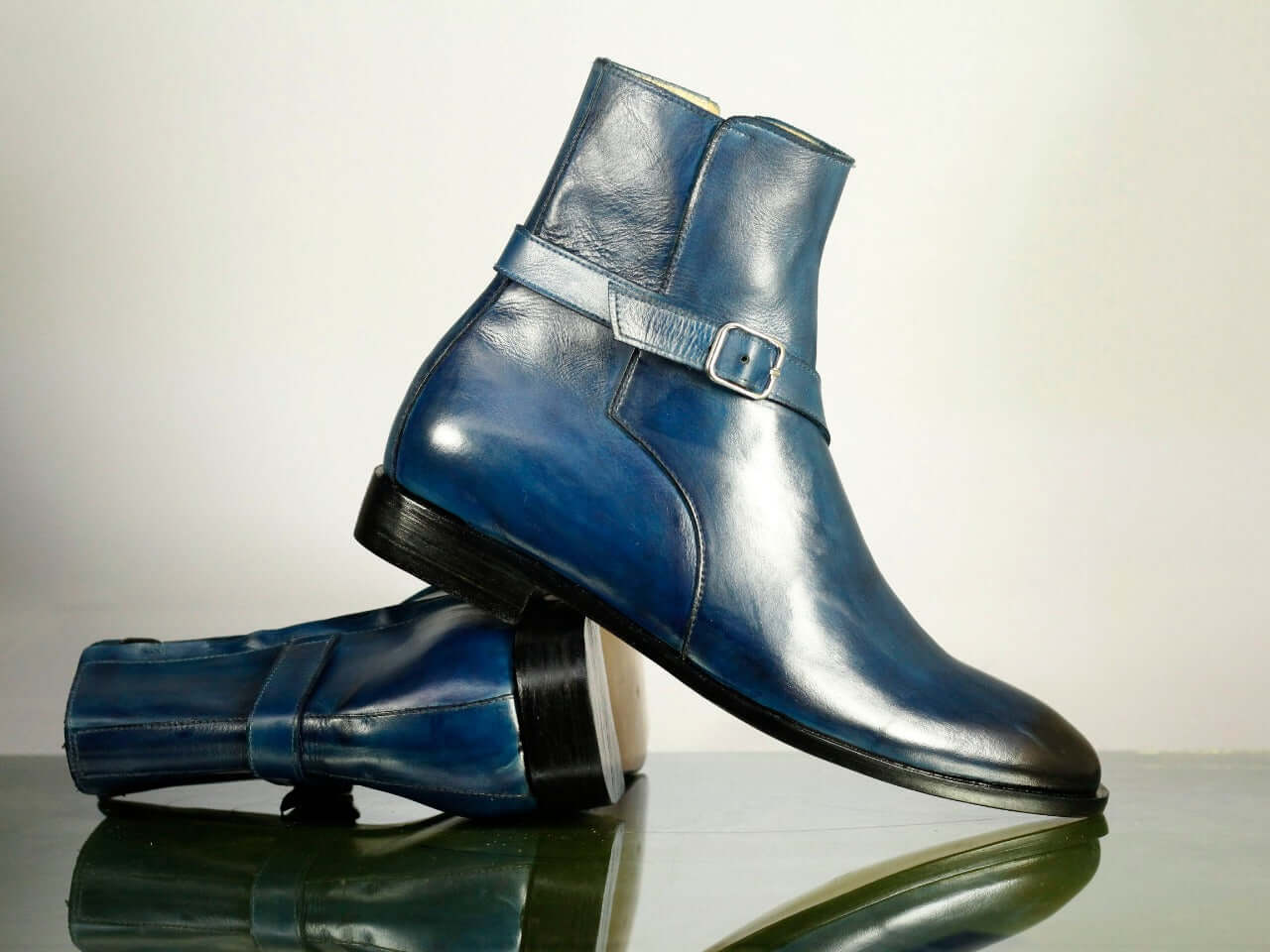 Leather jodhpur outlet boots mens