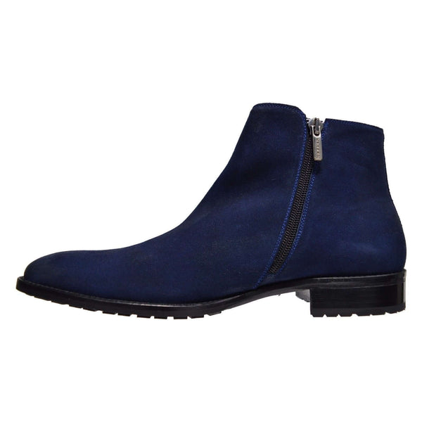 Navy blue suede boots best sale