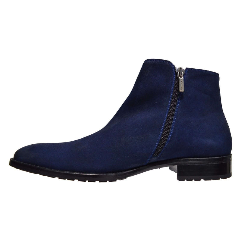 Navy blue fashion boots hotsell