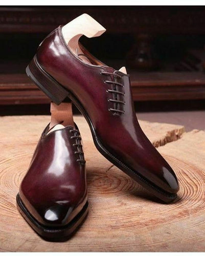 Stylish Men's Handmade tan Color Whole cut Shoes Men leather formal Shoes  Men dress shoes