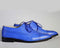 Men’s Handmade Blue Color Leather Shoes, Men Cap Toe Brogue Dress Formal Shoes - theleathersouq