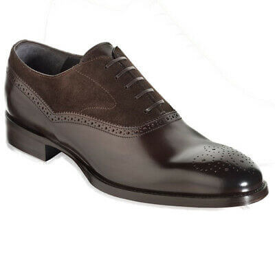 Handmade Men's Brown Formal Shoes, Men Leather Suede Dress Formal Lace Up Shoes - theleathersouq