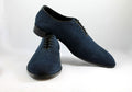 Handmade Men's Blue Suede Shoes, Men Lace Up Dress Formal Fashion Shoes - theleathersouq