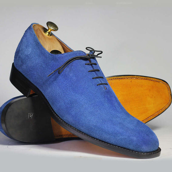 Mens blue suede dress shoes online