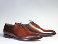 Handmade Men’s Brown Color Leather Shoes, Men Brogue Lace Up Dress Formal Shoes - theleathersouq