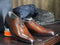 Handmade Men’s Brown Color Leather Shoes, Men Brogue Lace Up Dress Formal Shoes - theleathersouq