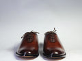 Handmade Men’s Brown Color Leather Shoes, Men Brogue Lace Up Dress Formal Shoes - theleathersouq