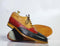 Men’s Handmade Multi Color Wing Tip Brogue Leather Shoes, Men Lace Up Dress Shoes - theleathersouq