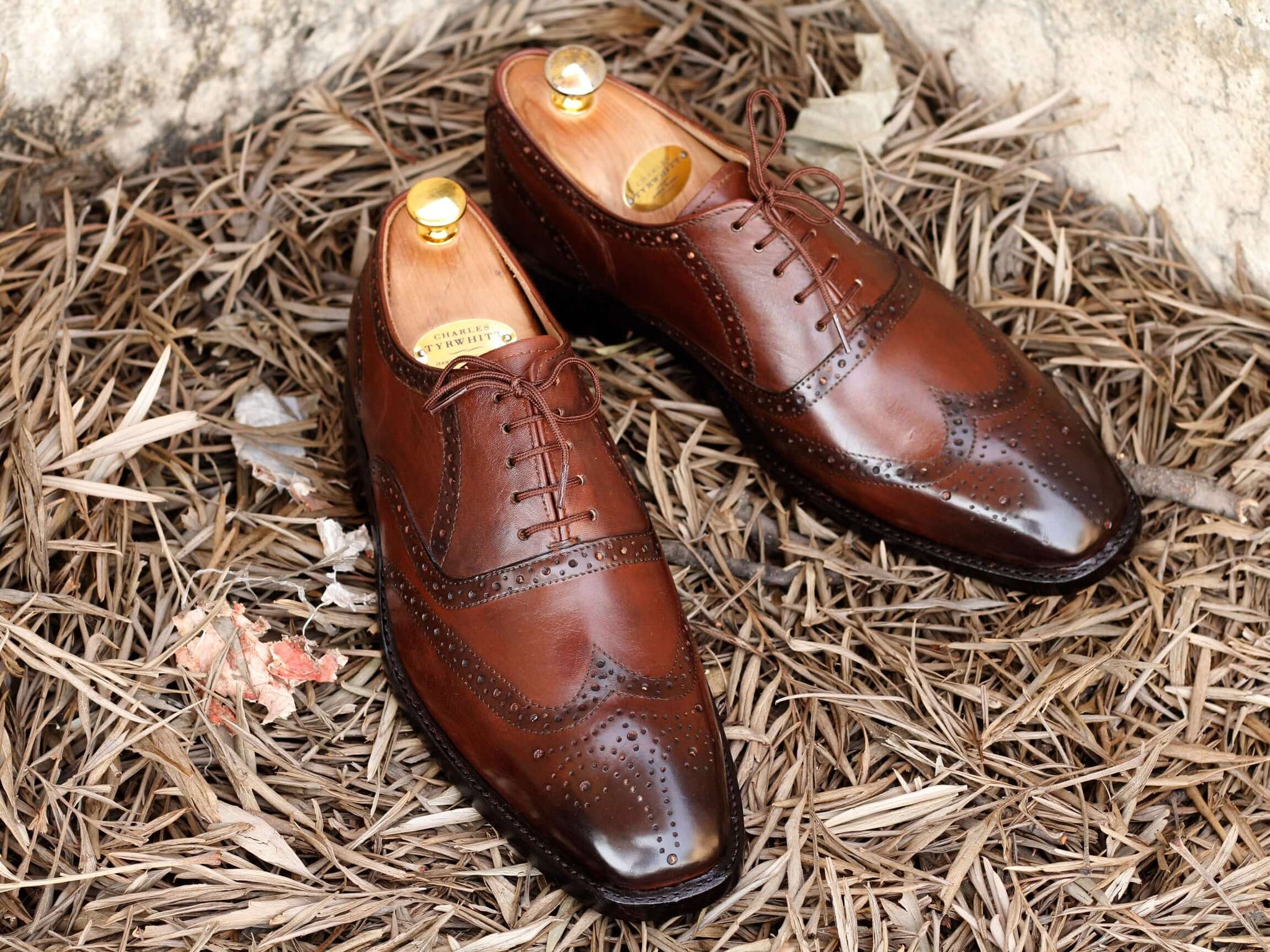 Men's Handmade Brown Leather Elegant Designer Dress Oxford Slip On