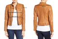 Stylish Brand New Women's Fashion Motorcycle Cow Leather Slim fit Jacket - theleathersouq