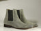 New Men's Handmade Gray Suede Chelsea Boots, Men Ankle Boots, Men Designer Boots - theleathersouq