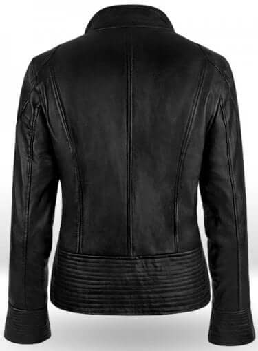 Stylish Fashion Leather Black Jacket For Ladies - theleathersouq