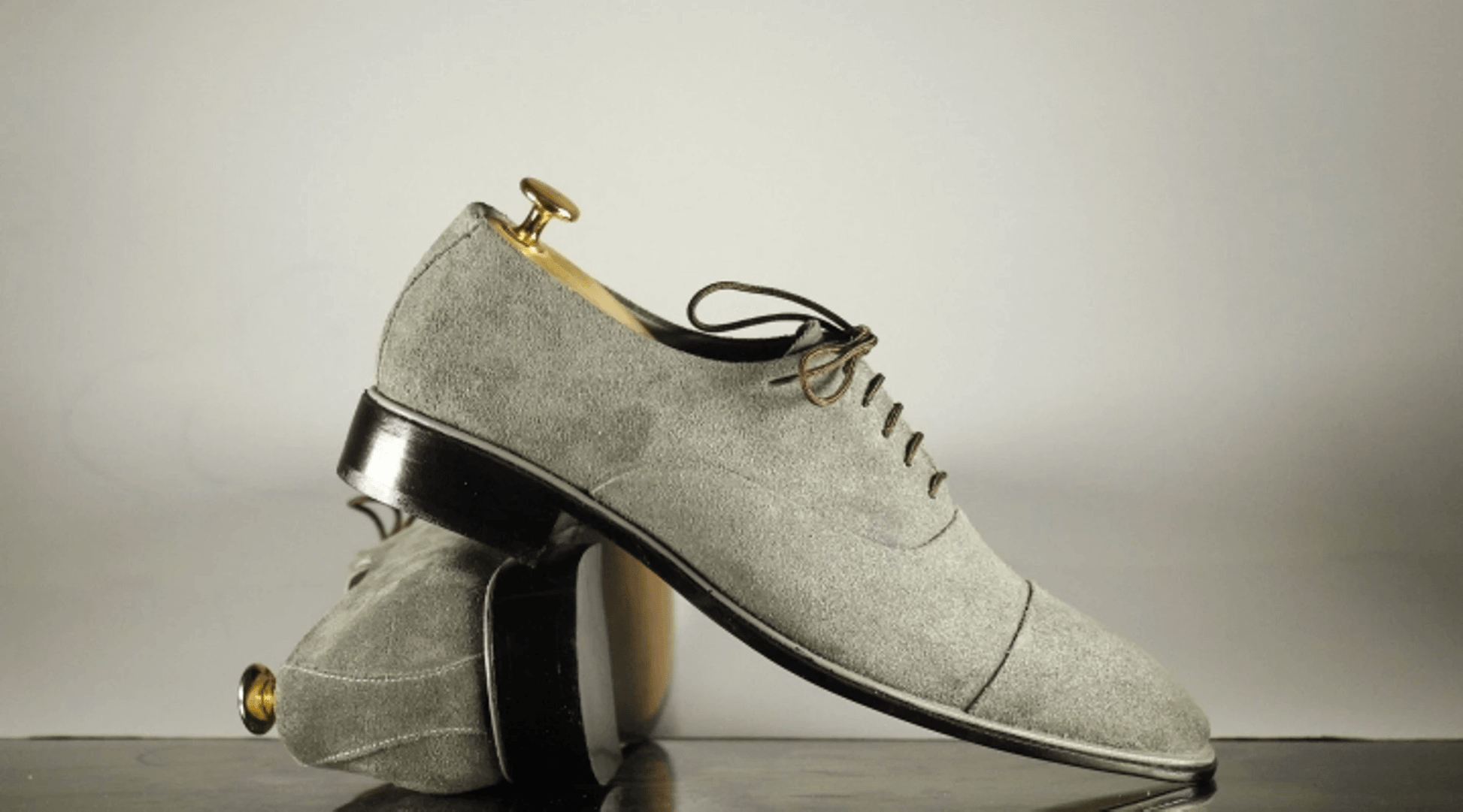 New Handmade Men's Gray Suede Cap Toe Lace Up Shoes, Men Designer Dress Formal Luxury Shoes - theleathersouq