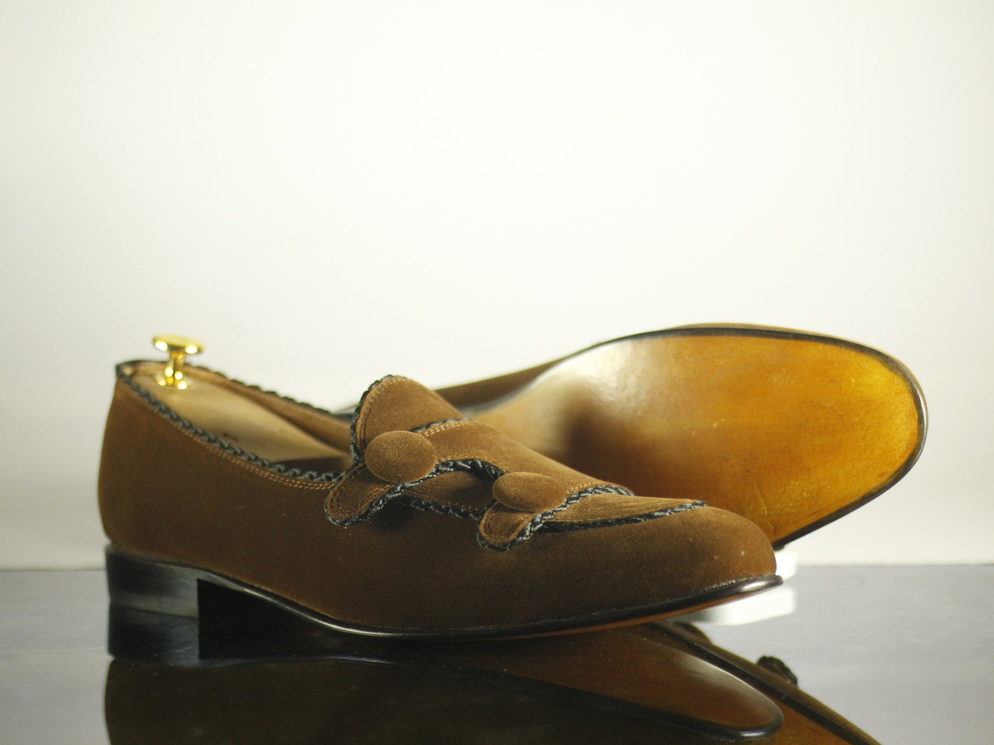Brown Leather Monk-Strap Loafers - DELVAUX by Civardi