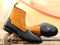 Handmade Men's Tan Black Leather Suede Brogue Toe Button Boots, Men Ankle Boots, Men Designer Boots