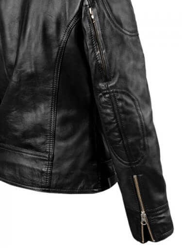 Latest Biker Style Celebrity Leather Jacket For Women, Black Leather Ladies Jacket - theleathersouq