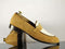 Handmade Men's Tan White Suede Penny Loafer, Men Dress Formal Driving Shoes