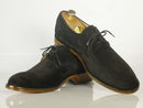 New Handmade Men's Black Suede Derby Lace Up Shoes, Men Dress Formal Shoes