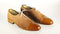 New Handmade Men's Brown Leather Suede Cap Toe Brogue Lace Up Shoes, Men Dress Formal Shoes