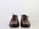 Classic Handmade Men's Burgundy Leather Cap Toe Lace Up Shoes, Men Dress Formal Shoes