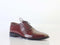 Classic Handmade Men's Burgundy Leather Cap Toe Lace Up Shoes, Men Dress Formal Shoes