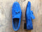 Handmade Men's Blue Suede Tassel Loafer, Men Dress Formal Shoes