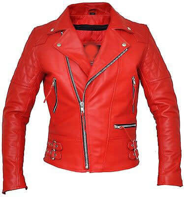 New Women red biker Leather Jacket, stylish women leather jacket - theleathersouq