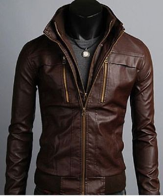 Mens Shoulder Design Leather Jacket | Men Shoulder Design Jacket